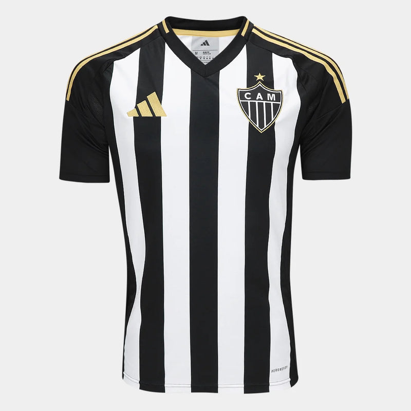 Camisa Atlético Mineiro I -  Lançamento 2025/26 Torcedor - Preta e Branca Masculina