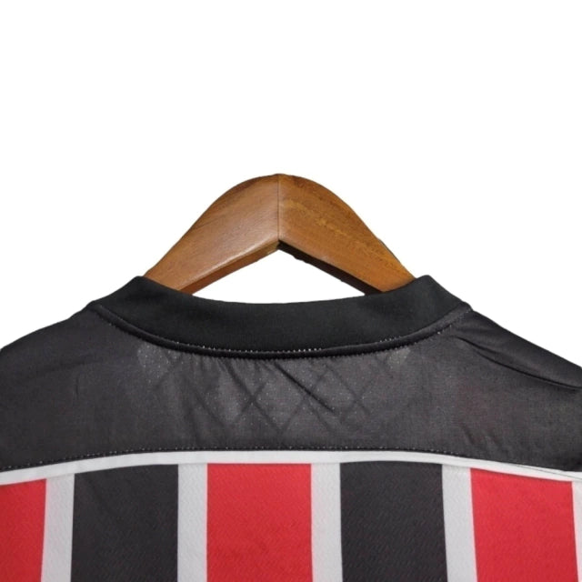 Camisa Santa Cruz Home 24/25 - Torcedor  Masculina - Preta com listras em vermelho